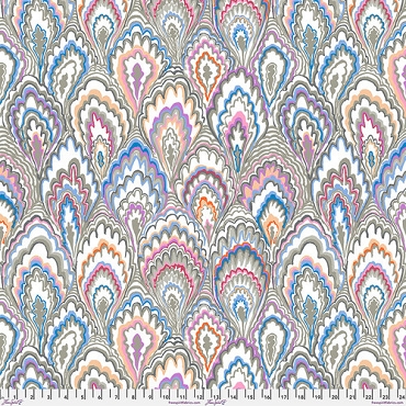 Kaffe Fassett Collective February 2025 - Kaffe -  GP207 - Marble Scallops - Grey