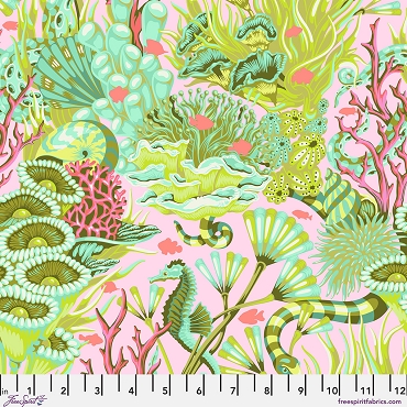 Tula Pink - Floral Reef - Reef What You Sew - PWTP264 - Coralline