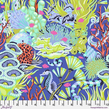 Tula Pink - Floral Reef - Reef What You Sew - PWTP264 - Marine