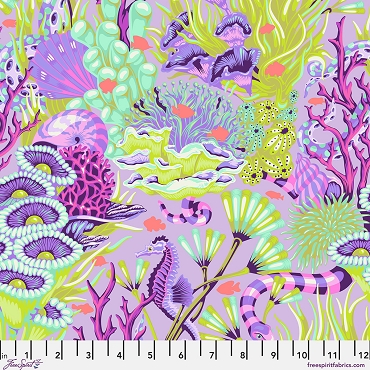 Tula Pink - Floral Reef - Reef What You Sew - PWTP264 - Ultraviolet