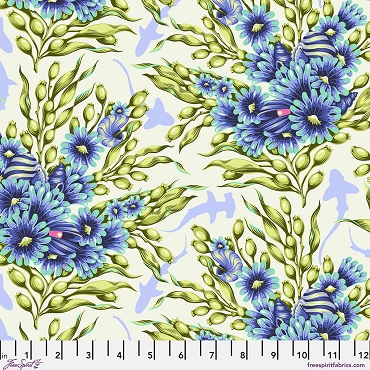 Tula Pink - Floral Reef - Shadow Sharks - PWTP267 - Marine
