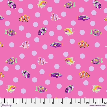 Tula Pink - Floral Reef - School Crossing - PWTP268 - Delphine