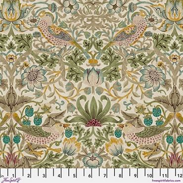 Lodden - The Original Morris & Co. - Free Spirit - Strawberry Thief - PWWM001 - Old Gold