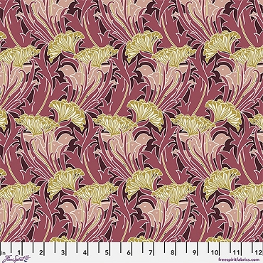 Lodden - The Original Morris & Co. - Free Spirit - Laceflower - PWWM147 - Wine