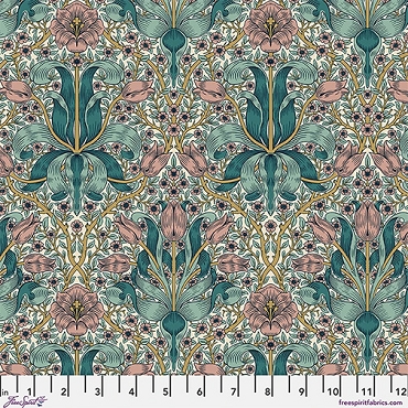 Lodden - The Original Morris & Co. - Free Spirit - Spring Thicket - PWWM148 - Teal