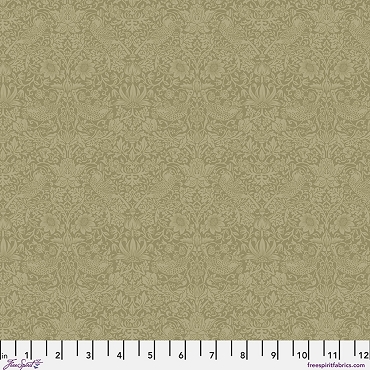 The Trellis Palette - The Original Morris & Co. - Free Spirit - Tonal Strawberry Thief - PWWM153 - Olive Fruit