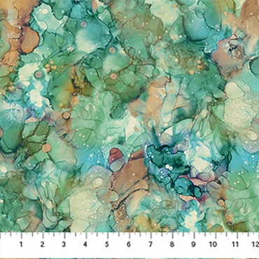 Autumn Breeze - Northcott - LG Textures - DP28061 - 63 - MD Teal
