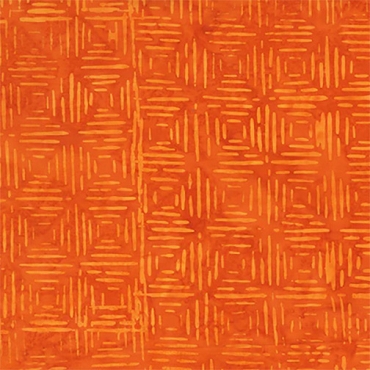 Baliscapes - Anthology Batiks - Line Squares - 20073Q - X Orange