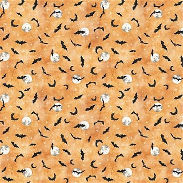 Witch's Tale - Clothworks - Bats Light Rust - Y4791 - 70