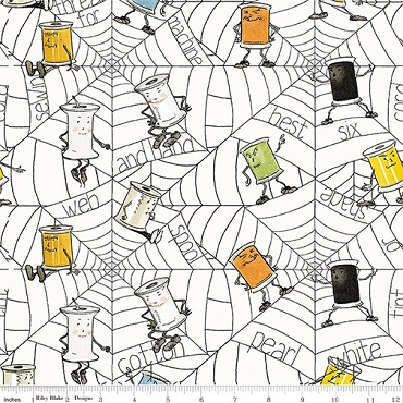 Scary Scraps - Riley Blake - Spooky Spools - 17607 - White