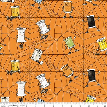 Scary Scraps - Riley Blake - Spooky Spools - 17607 - Orange