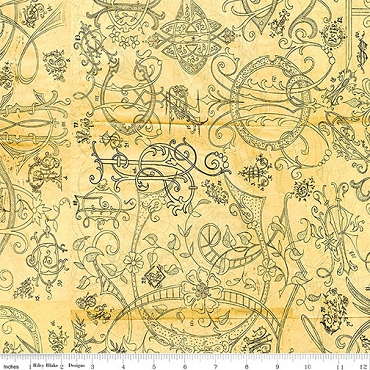Scary Scraps - Riley Blake - Scary Stitches - 17611 - Yellow