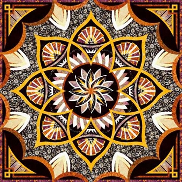 Arcadia Wall Fabric Kit - Painted Canyon by Tonga Batiks - Pre Order January 2027