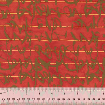 Stenographer's Notebook -  Anthology Batiks - Script - 723Q - 3 - Hibiscus