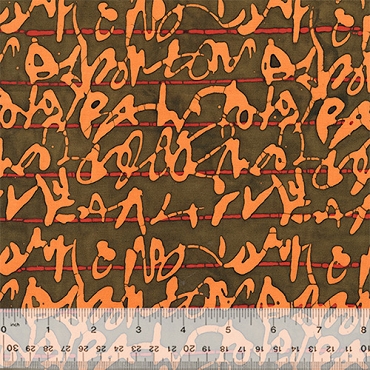 Stenographer's Notebook -  Anthology Batiks - Script - 723Q - 4 - Squash