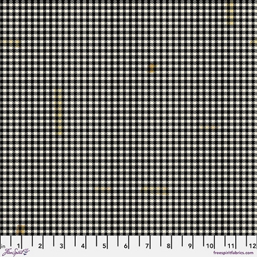 Holiday Past - Tim Holtz - Free Spirit - PWTH208 - Taped Gingham - Black