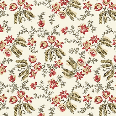 Bucklebury Chintz - Henry Glass - 3126 - 44 - Cream