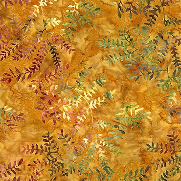 Tonga Batik - B1940 - Leaf Vines - Fall