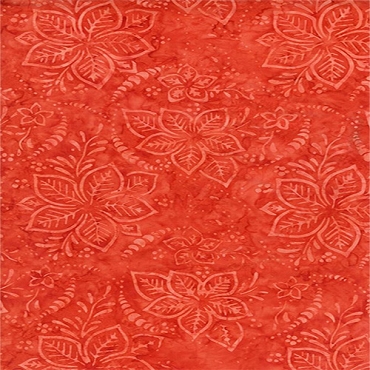Tonga Batik - Starfish - Timeless Treasures - Hibiscus - B6874 - Orange