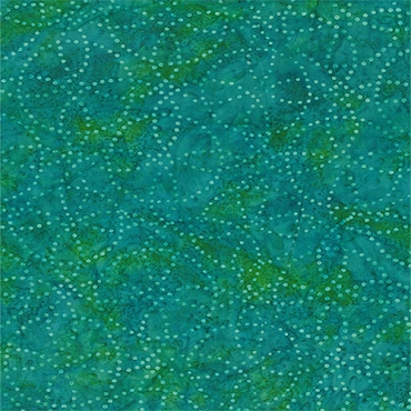Copper Mountain - Wilmington Batiks - Ferns - 1400 - 22293 - 477 - Circle Dots - Aqua Blue