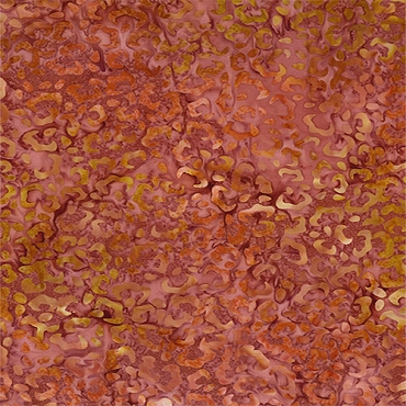 Copper Mountain - Wilmington Batiks - Ferns - 1400 - 22291 - 387 - Cheetah Prints - Dusty Red