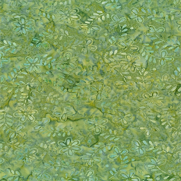 Copper Mountain - Wilmington Batiks - Ferns - 1400 - 22292 - 745 - Daisies - Lime Green 