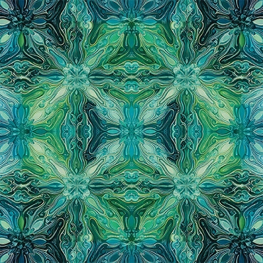 Incandescent -  Paula Nadelstern - Benartex - Reflections Turquoise - 16786 - 84