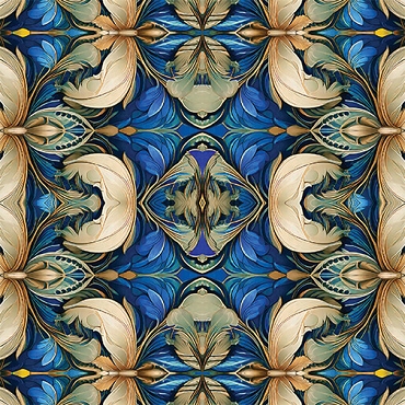 Incandescent -  Paula Nadelstern - Benartex - Jewel Box Blue/Multi - 16783 - 55