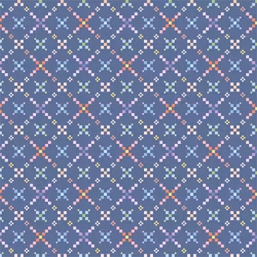 Gathering Sun - Maywood Studio - Blue/Multi Quilt Diamond - 11195M - BZ