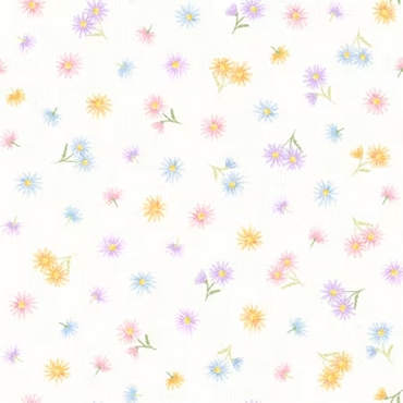 Gathering Sun - Maywood Studio - White Tossed Floral - 11193M - W