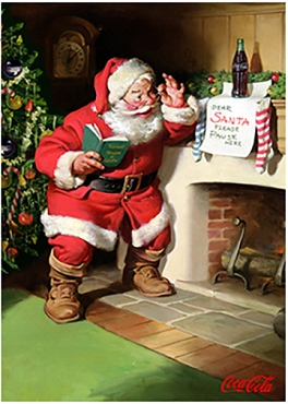 Coca Cola Christmas - Northcott - CC1010 - 10 - Multi - Santa Panel
