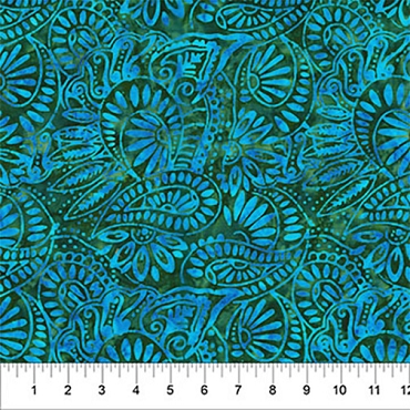 Jasmine Jewels - Northcott - 82082 - 77 - Paisley - Artichoke