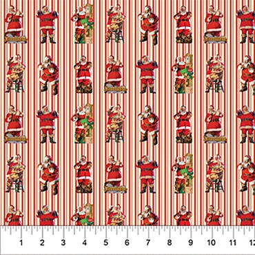 Coca Cola - Northcott - CC1020 - 26 - Red - Santa Stripe