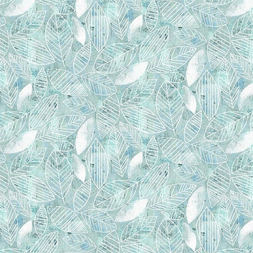 Free Falling - Studio E Fabrics - 9024 - 79 - Leaf Lines - Slate