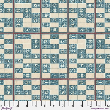 Palette Curated - Tim Holtz - Free Spirit -  PWTH286 - Blue Numbers