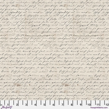 Palette Curated - Tim Holtz - Free Spirit -  PWTH318 - Charcoal Handwriting