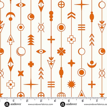 Sun Print Whisper - Andover - A - 1554 - O - Flame Gaze