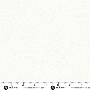 Sun Print Whisper - Andover - A - 1556 - L - Snow Stencil