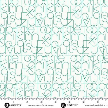 Sun Print Whisper - Andover - A - 1221 - G1 - Emerald Enough