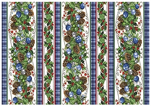 Season of Giving - QT Fabrics - Christmas Garland Border Strip - 31019 - X - Multi