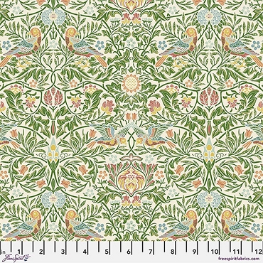 Emery Walker's House - William and Morris Co. - Free Spirit - WM097 - Bird - Boughs Green