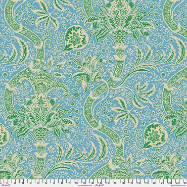 Kaffe x Morris & Co - Free Spirit - PW - KW005 - Indian - Aqua