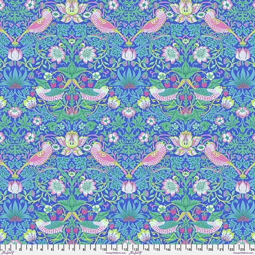 Kaffe x Morris & Co - Free Spirit - PW - KW013 - Strawberry Thief - Blue