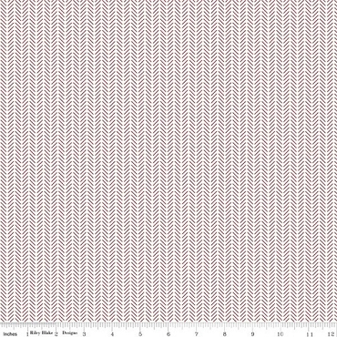 Radiant Ruby - Riley Blake - Herringbone - 17265 - Cloud