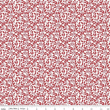 Radiant Ruby - Riley Blake - Leaves - 17263 - Cloud