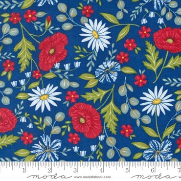 Moda - Red White and Bloom - 56110 - 12 - Midnight Blue