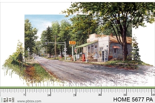 Hometown - P & B Textiles - 5677 - Panel