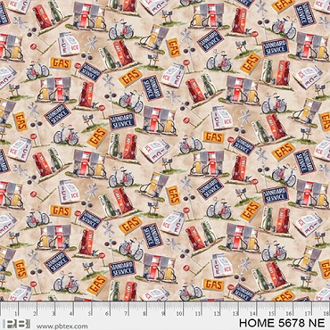 Hometown - P & B Textiles - 5678 - Neutral
