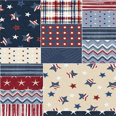 Stars of Valor - Wilmington - 30083 - 431 - Patchwork - Multi