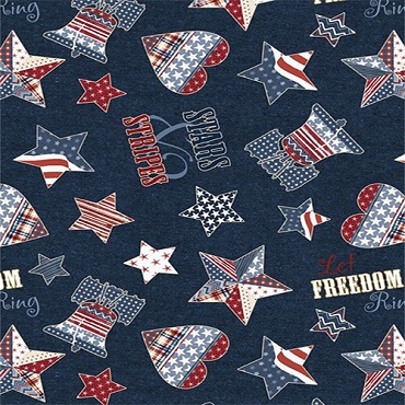 Stars of Valor - Wilmington - 30085 - 434 - Patriotic Toss - Navy